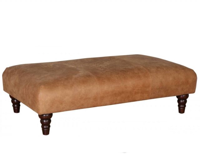 Buoyant Upholstery Buoyant Upholstery Beatrix Footstool Leather