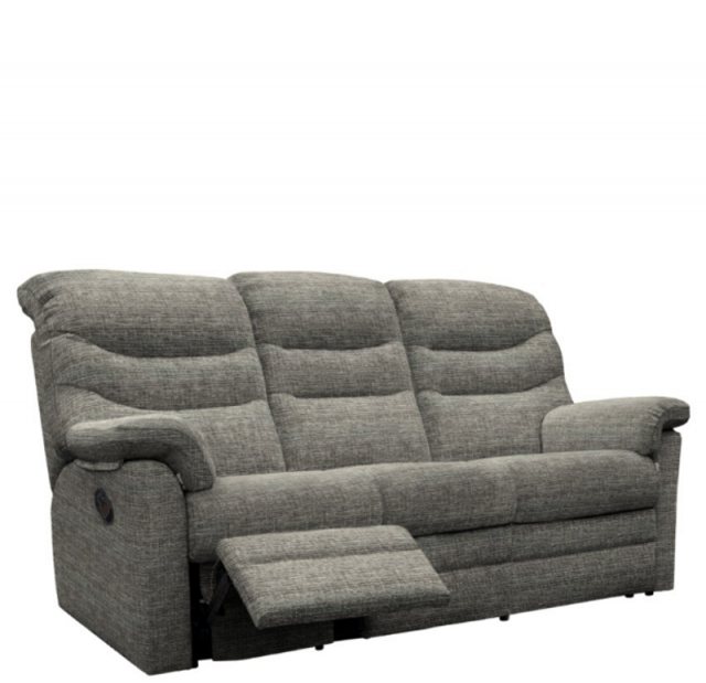 G Plan G Plan Ledbury 3 Seater Sofa Powered Single Recliner With Headrest & Lumbar