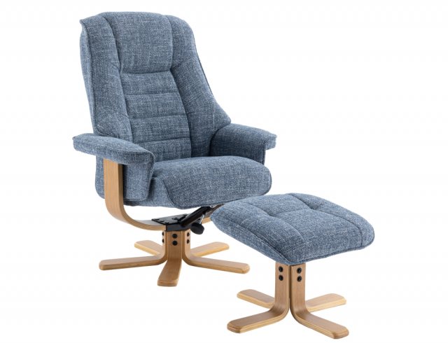 Global Furniture Alliance GFA Sardinia Swivel Recliner & Footstool