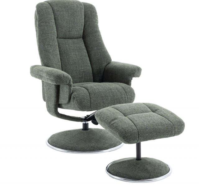 Global Furniture Alliance GFA Denver Swivel Recliner & Footstool