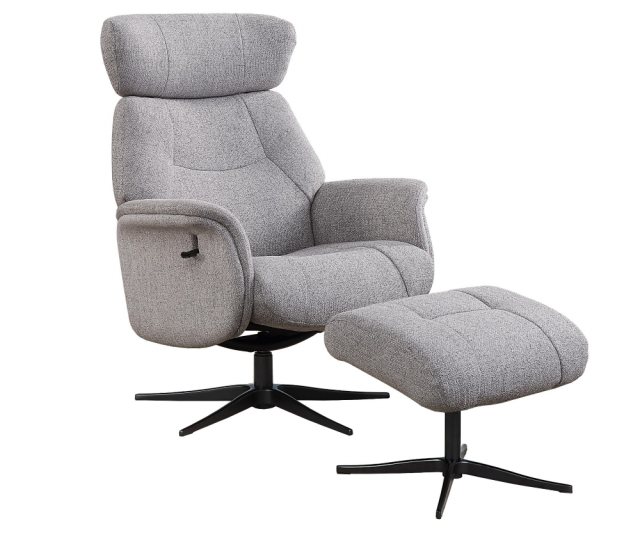 Global Furniture Alliance GFA Murcia Swivel Recliner & Footstool