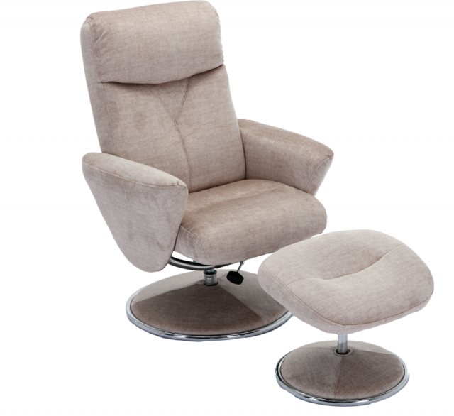 Global Furniture Alliance GFA Paddington Swivel Recliner & Footstool