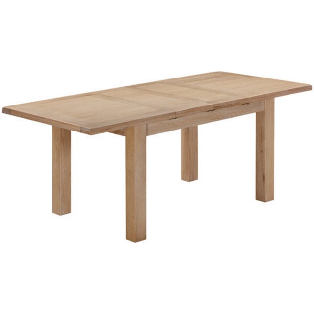 Devonshire Living Devonshire Wiltshire Oak Dining Table With Two Extensions