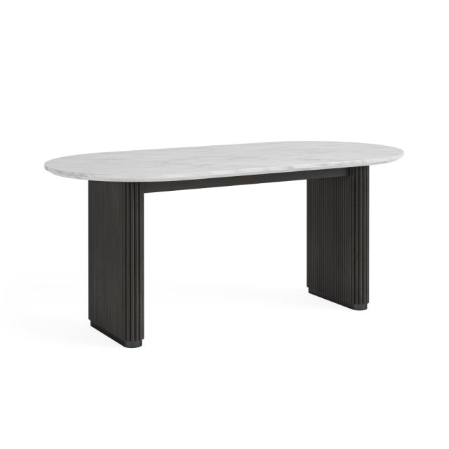 Corndell Corndell Lucas Oval Dining Table With Marble Top