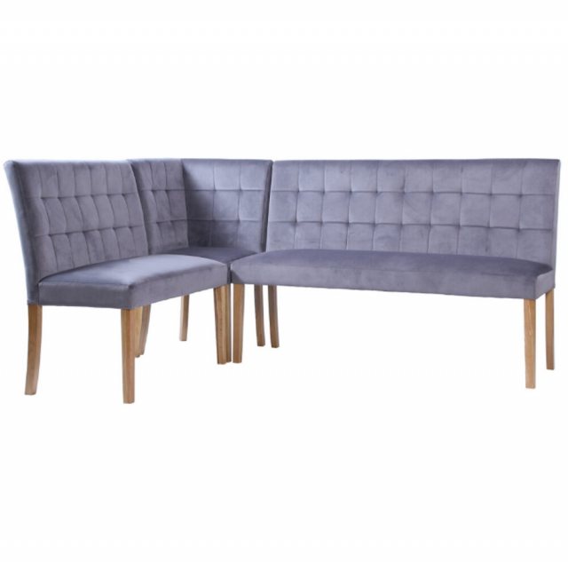 Devonshire Living Devonshire Ashbury Velvet Corner Bench Seat