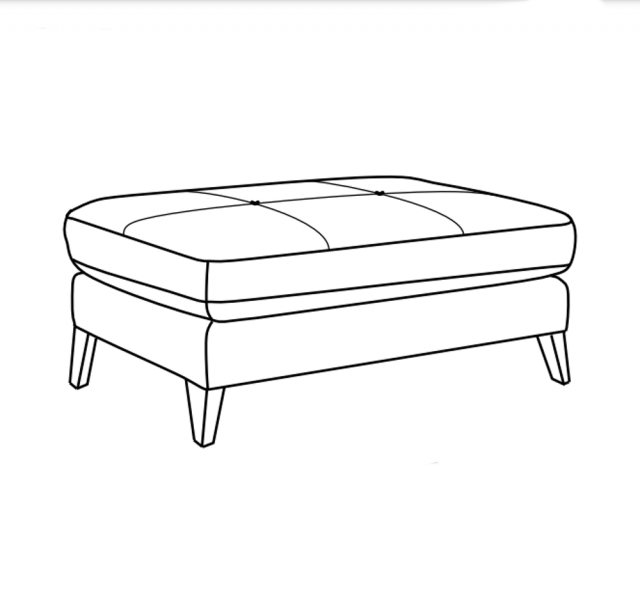 Italia Living Italia Living Ares Rectangular Footstool