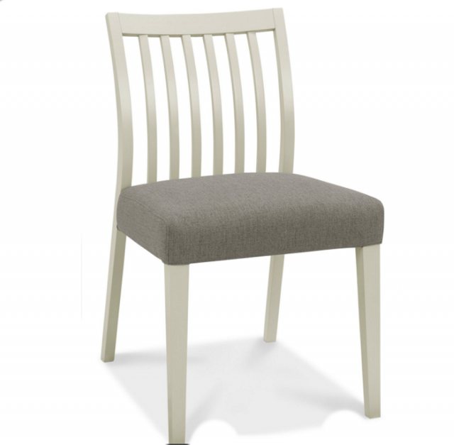 Bentley Designs Bentley Designs Bergen Grey Washed Oak & Soft Grey Low Slat Back Dining Chair