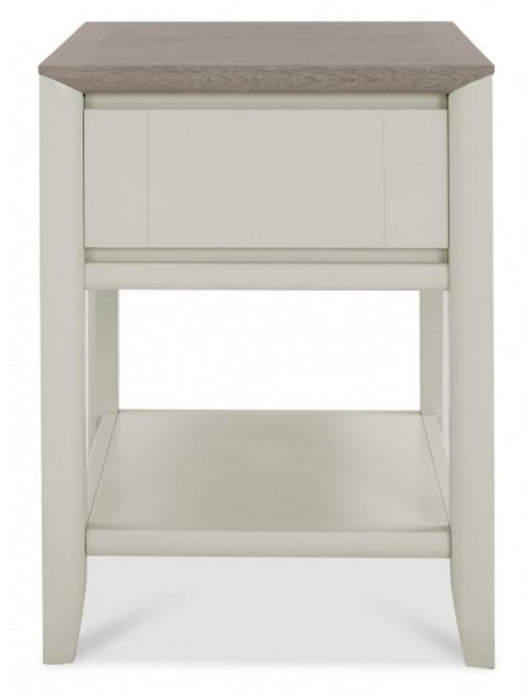 Bentley Designs Bentley Designs Bergen Grey Washed Oak & soft Grey Lamp Table With Drawer