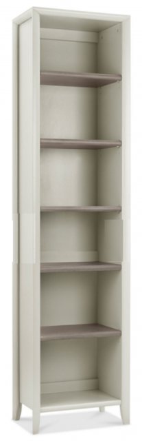 Bentley Designs Bentley Designs Bergen Grey Washed Oak & Soft Grey Narrow Bookcase