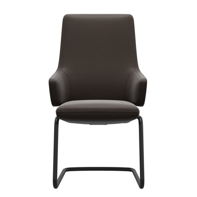 Stressless Stressless Vanilla High Back Dining Chair D400 Leg With Arms