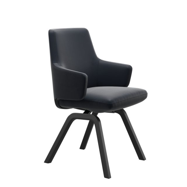 Stressless Stressless Vanilla Low Back Dining Chair D200 Leg With Arms