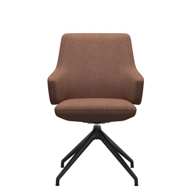 Stressless Stressless Vanilla Low Back Dining Chair D350 Leg With Arms