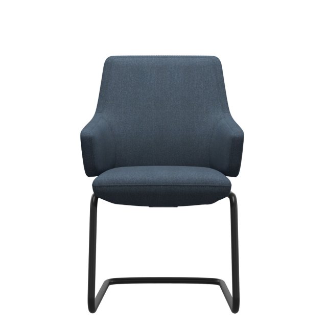 Stressless Stressless Vanilla Low Back Dining Chair D400 Leg With Arms
