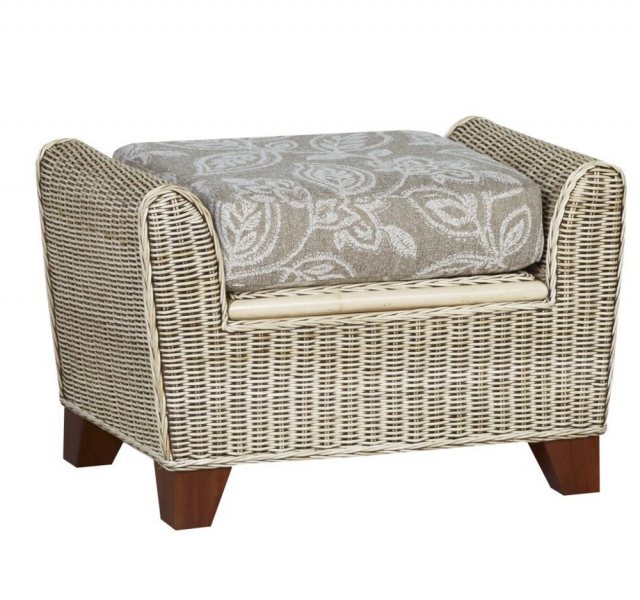 The Cane Industries The Cane Industries Della Footstool With Storage