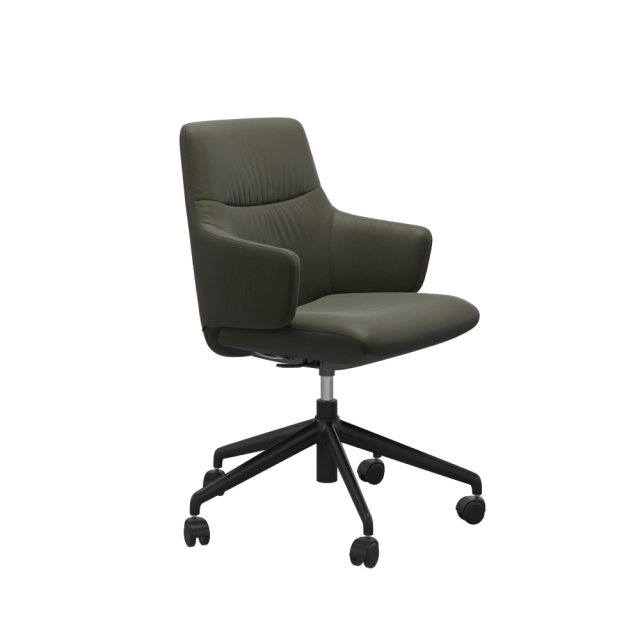 Stressless Stressless Mint Low Back Office Chair With Arms