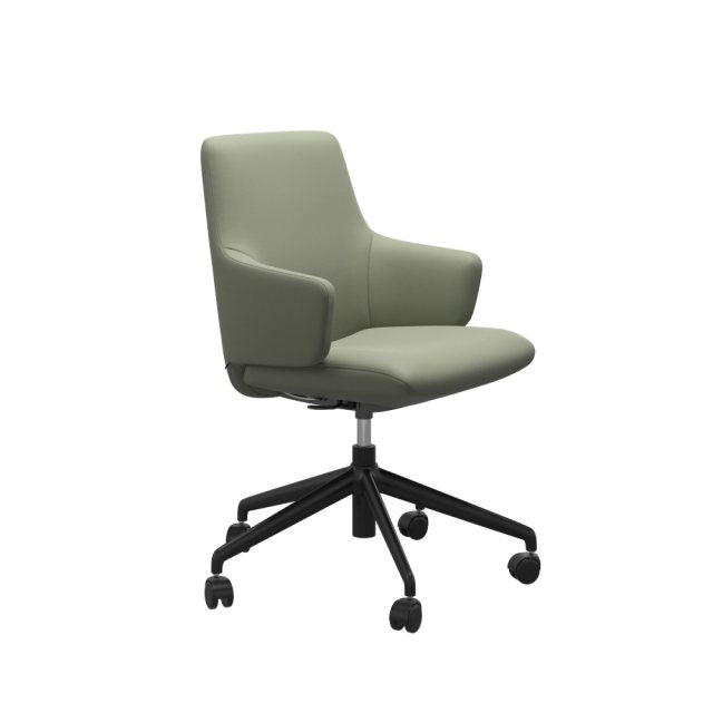 Stressless Stressless Laurel Low Back Office Chair With Arms