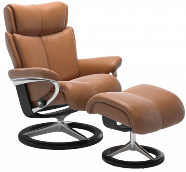 Stressless Stressless Magic Signature Base Chair With Footstool