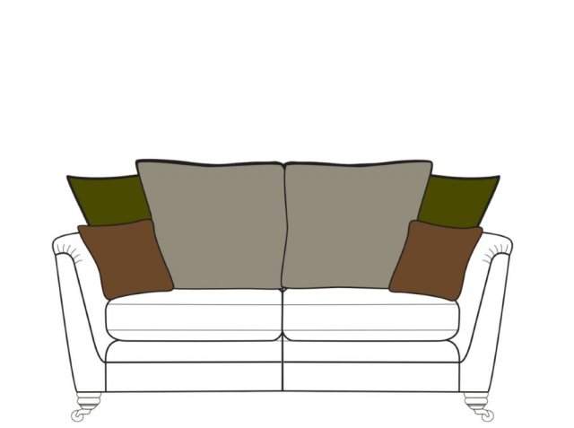 Alstons Alstons Darwin 3 Seater Pillowback Sofa