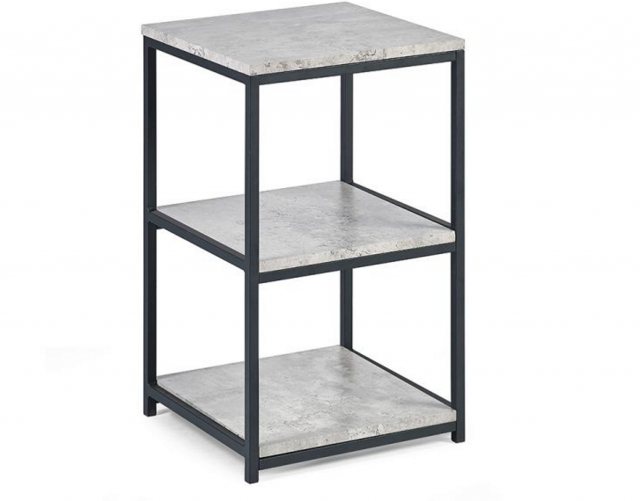 Julian Bowen Julian Bowen Staten Concrete Effect Small Narrow Side Table