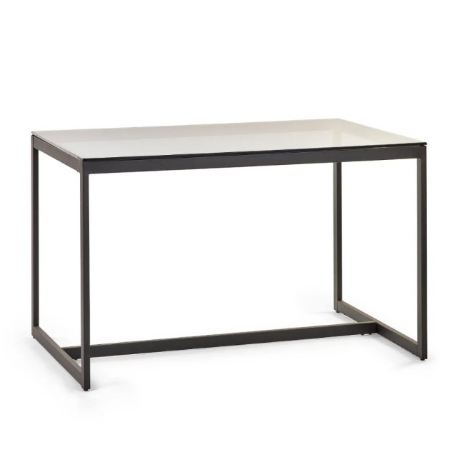 Julian Bowen Julian Bowen Chicago Dining Table Smoked Glass