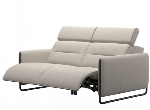 Stressless Stressless Emily 2 Seater Sofa With 2 Powered Recliners Steel Legs
