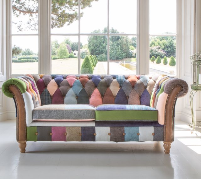 Vintage Sofa Company Vintage Sofa Company Chester Grange 2 Seater Patchwork Sofa
