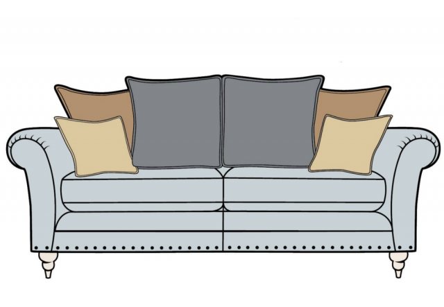 Alstons Alstons Cleveland 3 Seater Pillowback Sofa