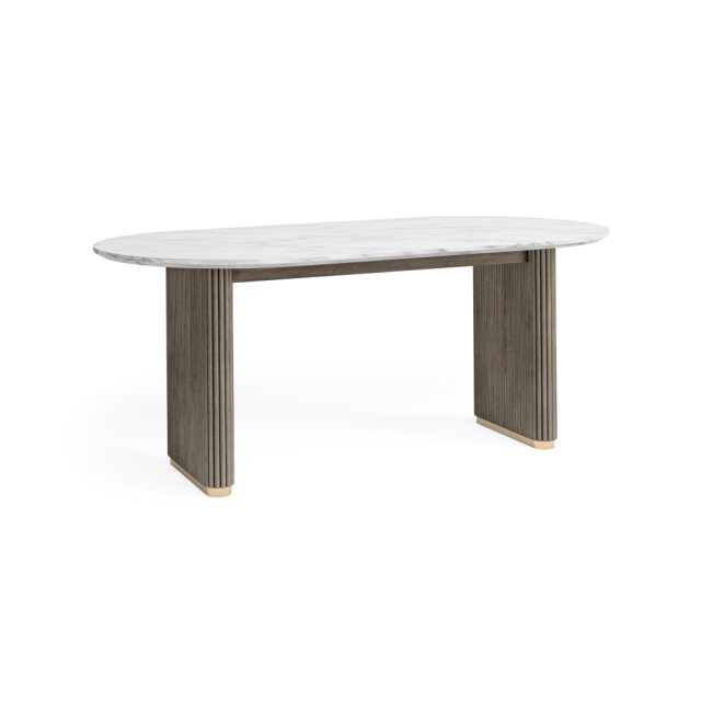 Corndell Corndell Isabella Oval Dining Table Marble Top