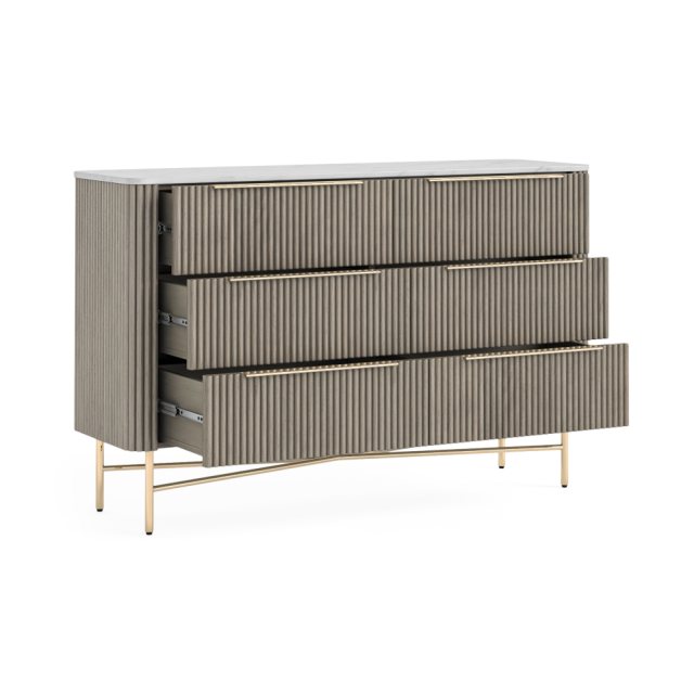 Corndell Corndell Isabella 6 Drawer Chest Marble Top