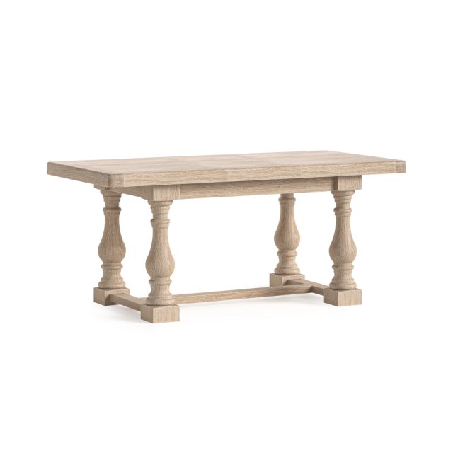 Corndell Corndell Normandy Whitewash Small Trestle Extending Dining Table