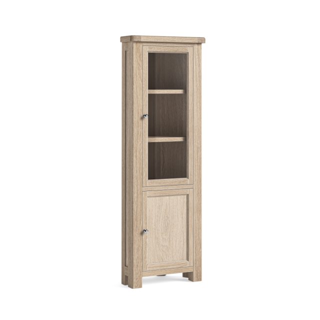 Corndell Corndell Normandy Whitewash Corner Display Cabinet