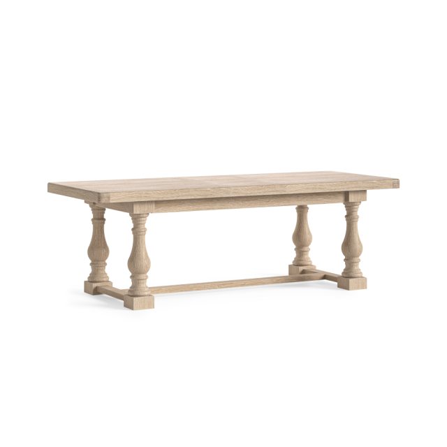Corndell Corndell Normandy Whitewash Large Trestle Extending Dining Table
