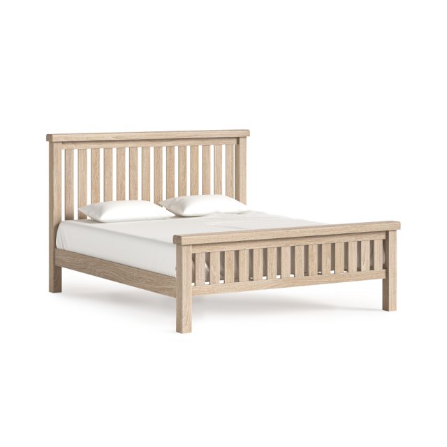 Corndell Corndell Normandy Whitewash Slatted Bedframe