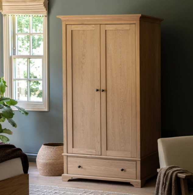 Gallery Direct Gallery Direct Malvern 2 Door 1 Drawer Wardrobe