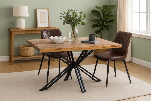 Carlton Furniture Carlton Furniture Sleeper Wood Dining Table With Open X Leg