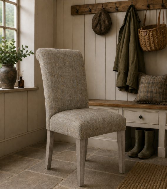 Carlton Furniture Carlton Furniture Mini Roll Back Chair In Harrington Tweed