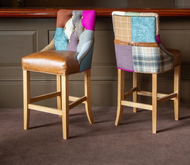 Carlton Furniture Carlton Furniture Upholstered Bespoke Patchwork Barstool