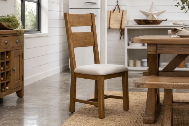 Hafren Collection Hafren Collection Sherlock Tewkesbury Upholstered Slat Back Dining Chair