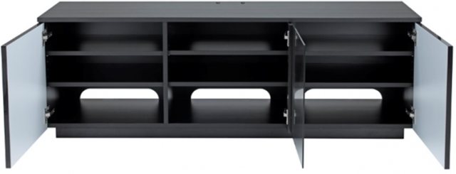 UK-CF UK-CF New City London Black Flat Pack TV & Media Unit