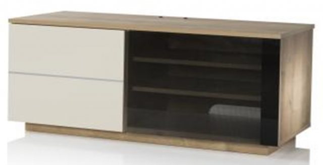Uk Cf New City Paris Black Flat Pack Tv Media Unit Tv Media