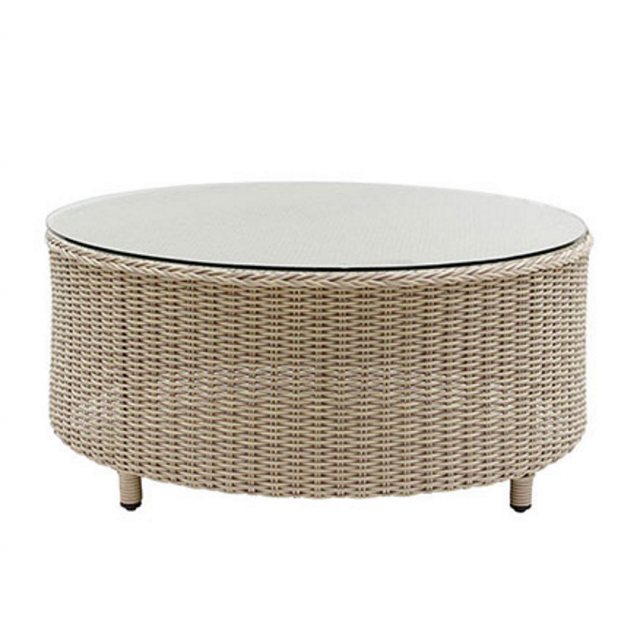 Daro Daro Auckland Luna Round Coffee Table with Glass