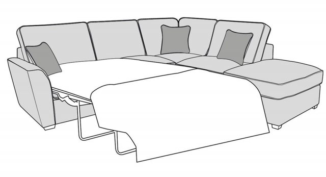 Buoyant Upholstery Buoyant Upholstery Fantasia Standard Back Corner Group Sofa Bed (RFC)