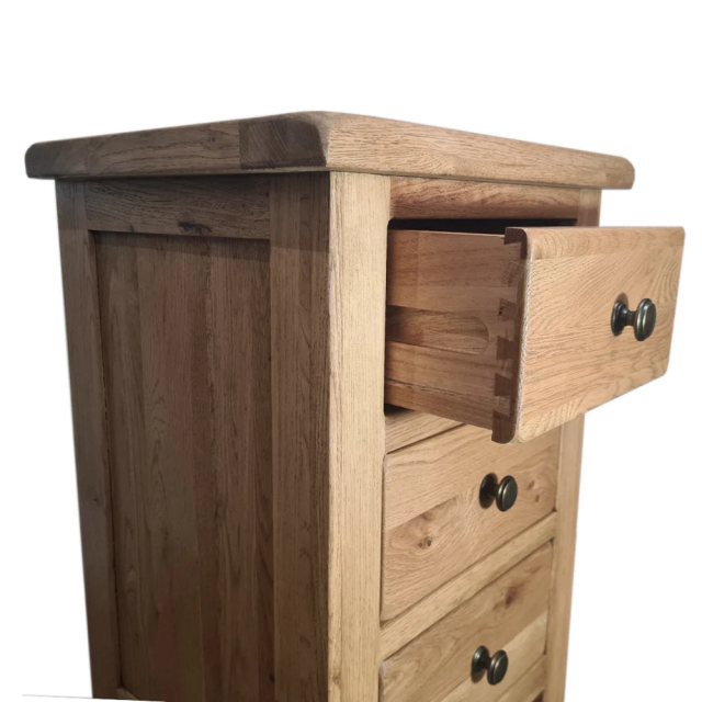 Real Wood Real Wood Manhattan  Tall 3 Drawer Bedside