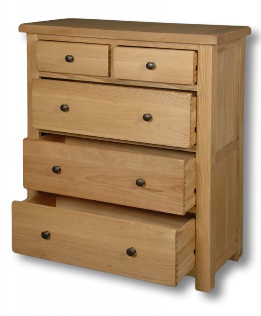 Real Wood Real Wood Manhattan 2 Over 3 Chest Of Drawers