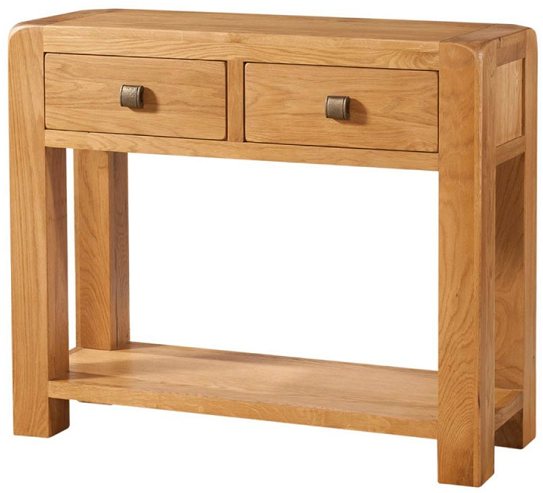 Devonshire Living Devonshire Avon Oak 2 Drawer Console Table