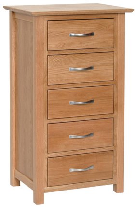 Devonshire Living Devonshire New Oak 5 Drawer Wellington