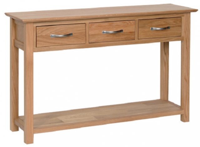 Devonshire Living Devonshire New Oak 3 Draw Console Table