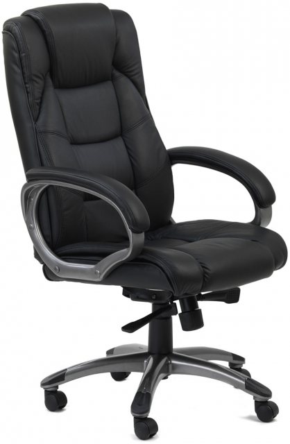Alphason Office Chairs Northland Black, Leather Office Chairs Uk