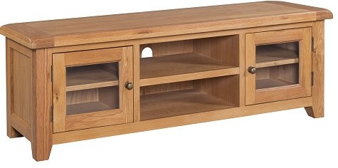 Devonshire Living Devonshire Somerset Oak Wide Screen TV Unit