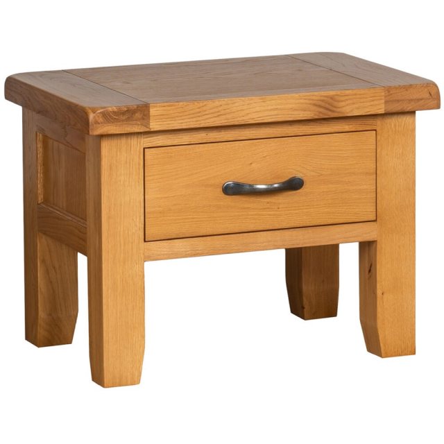 Devonshire Living Devonshire Somerset Oak Side Table With Drawer